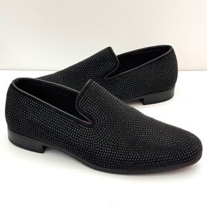 ID Required Sparkz Black Men's Loafers Size 9M